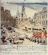 Paul Revere Le massacre de Boston Sweden oil painting artist